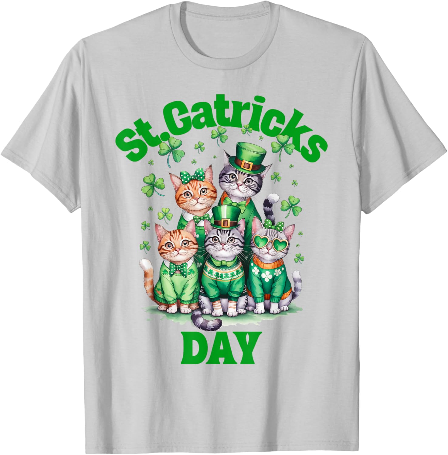 St Patricks Day Cats T-Shirt for Fun Saint Pattys Celebrations - 7