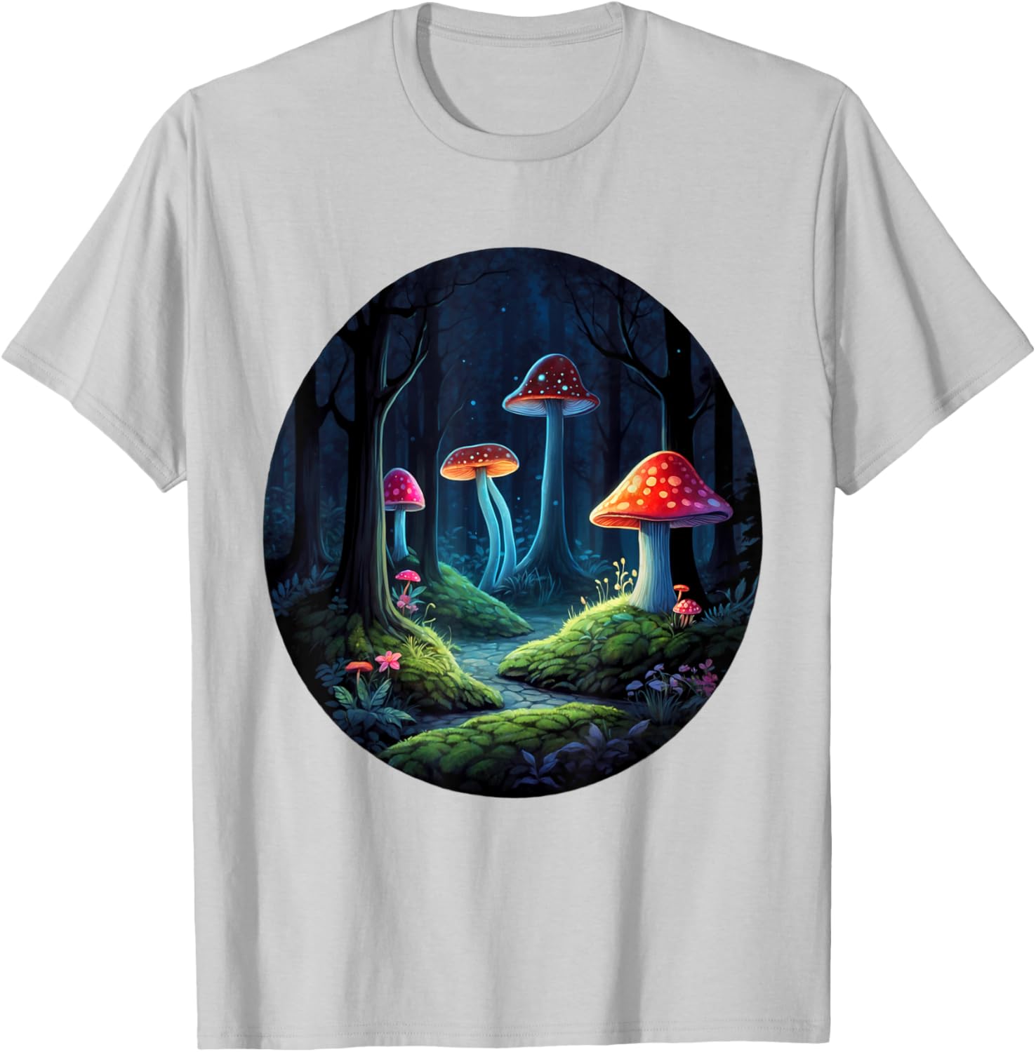 Magical Forest Mushrooms Kids T-Shirt | Whimsical Enchanting Design - 16