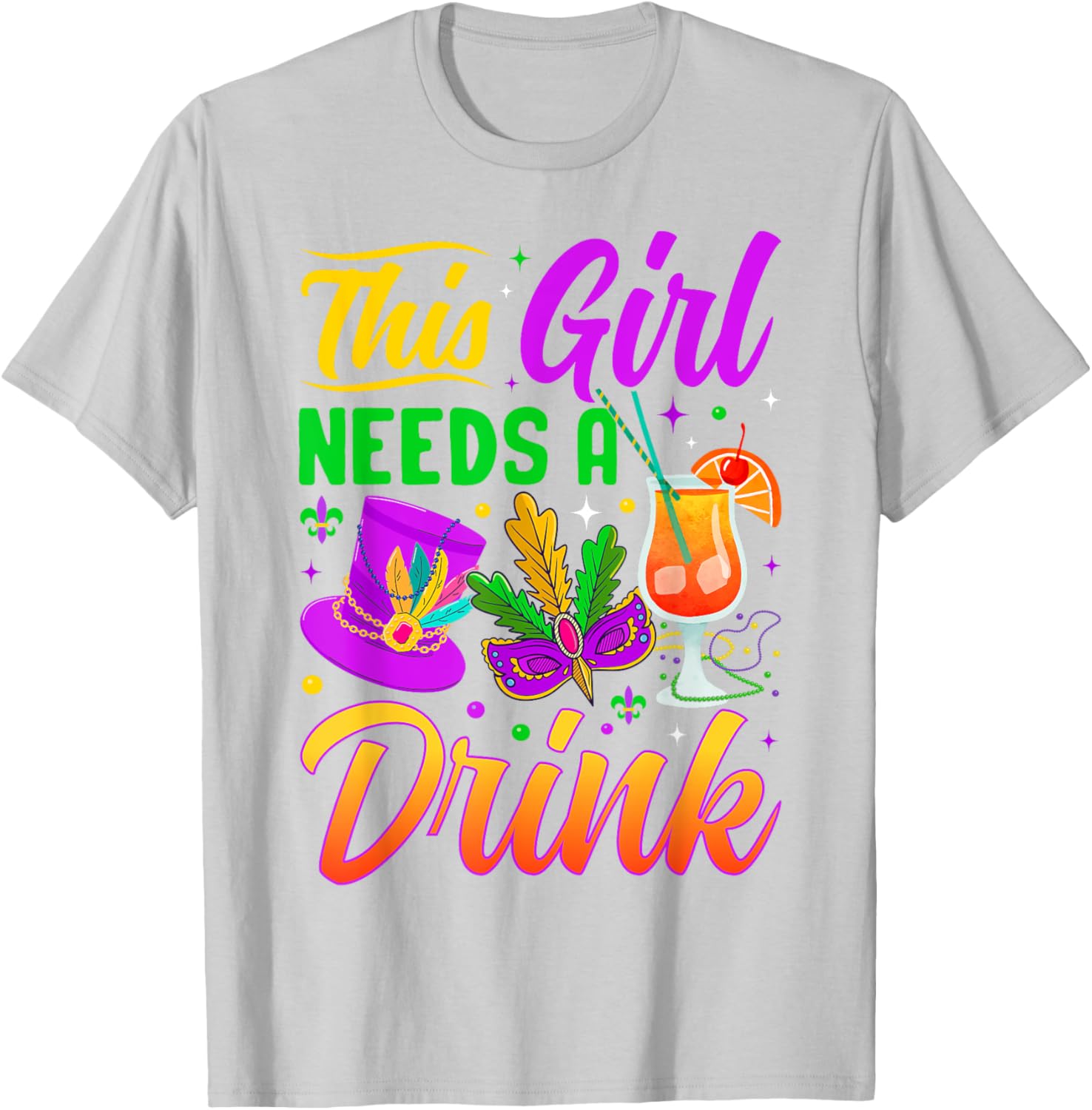 This Girl Needs A Drink Funny T-Shirt for Women - Casual Wear - 9