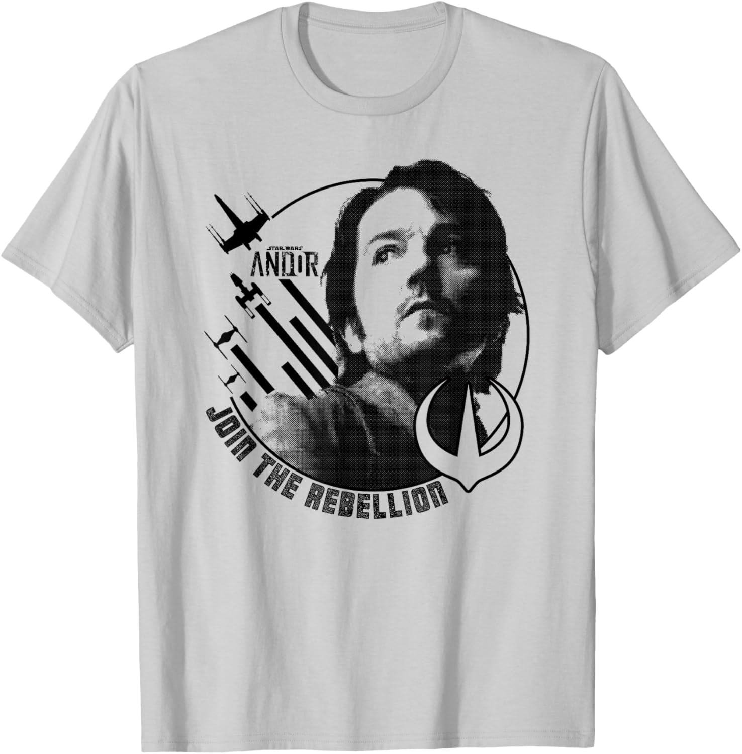 Star Wars Andor Cassian Andor Join The Rebellion Portrait T-Shirt - 3