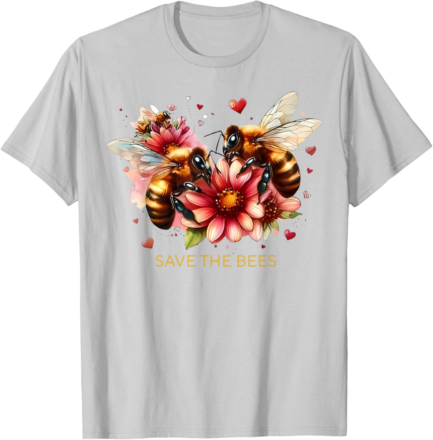 Save Our Bees Pollinator Gardening T-Shirt for Environmental Advocates - 17