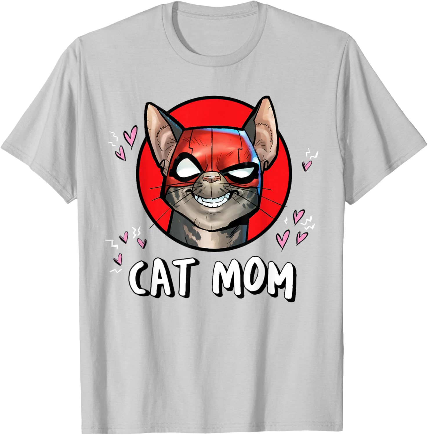 Funny Deadpool Catpool T-Shirt for Cat Moms - Marvel Super Heroes Pet Apparel - 12