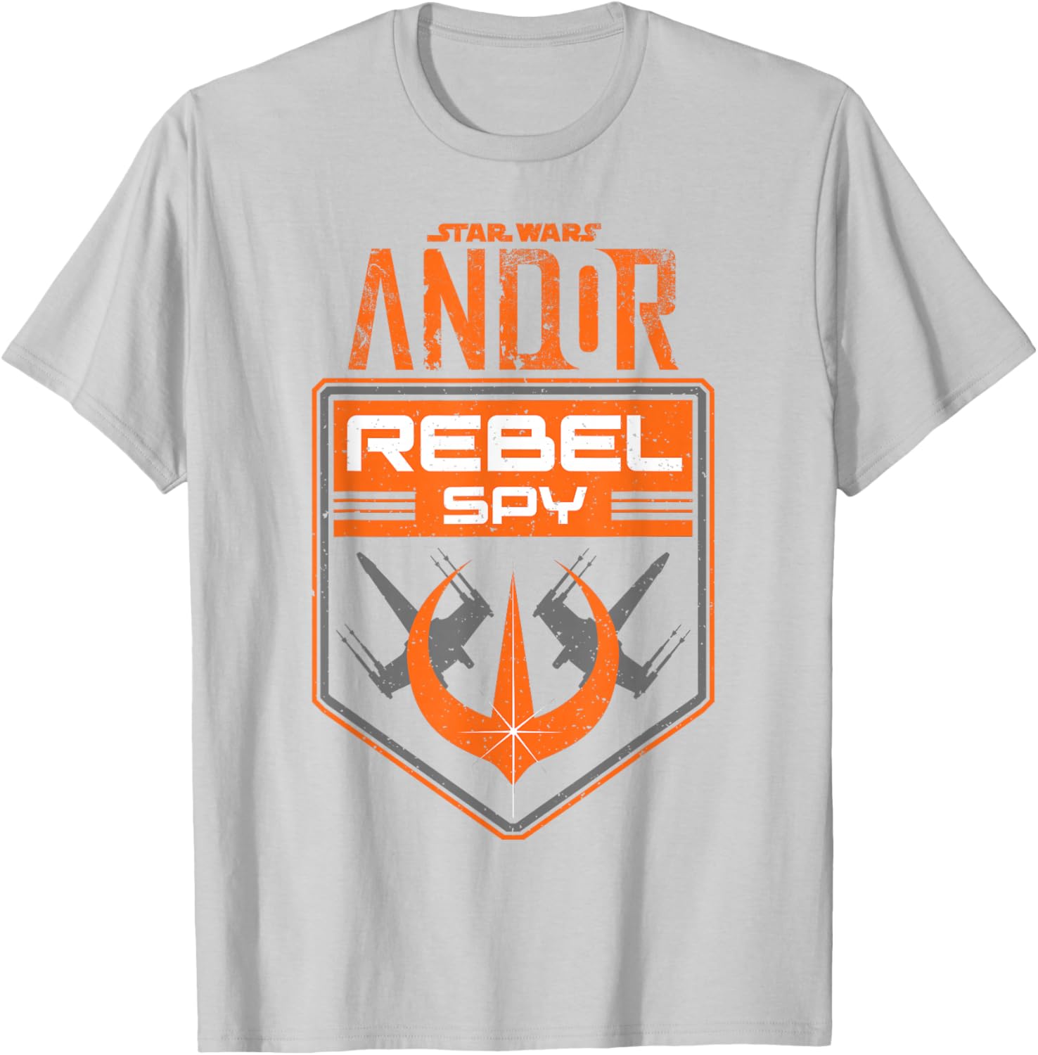 Star Wars Andor Rebel Spy Grunge T-Shirt Distressed Emblem Design - 3
