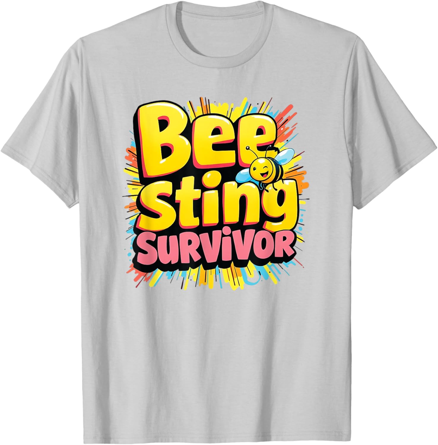 Bee Sting Survivor Funny Beekeeper T-Shirt for Nature Lovers - 2
