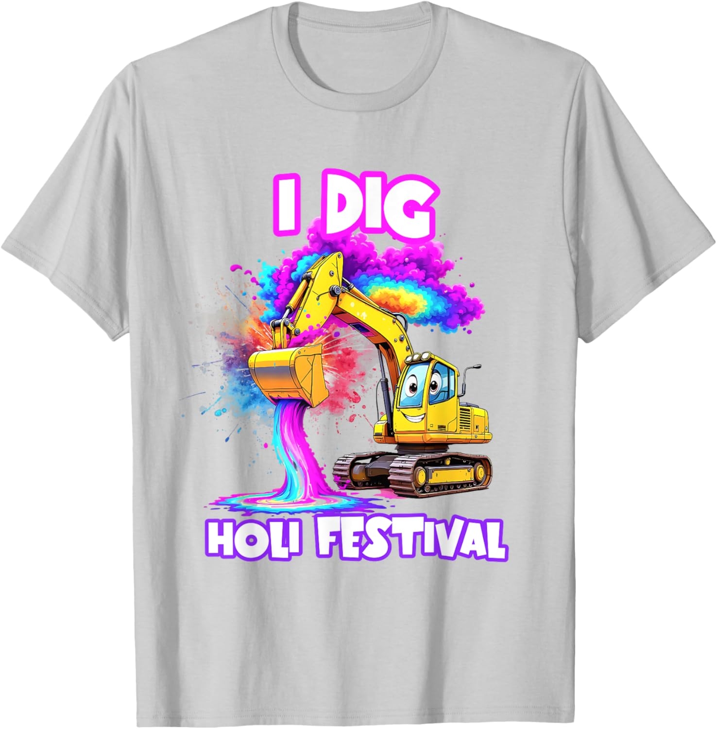 I Dig Holi Festival T-Shirt for Kids Boys Toddlers Celebrating India - 29