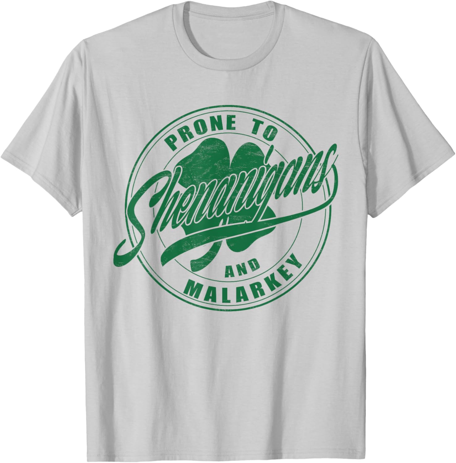 Prone to Shenanigans St Patrick's Day Clover T-Shirt for Fun Celebrations - 2