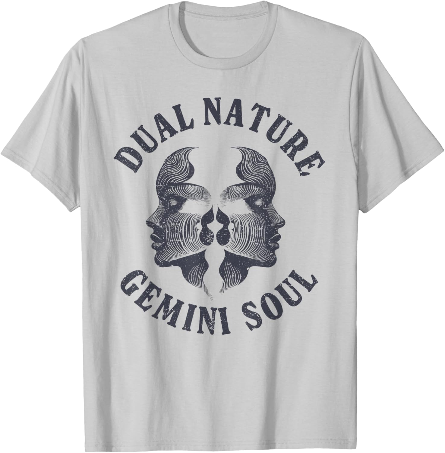 Gemini Zodiac Symbol Astrology T-Shirt for Horoscope Lovers - 2