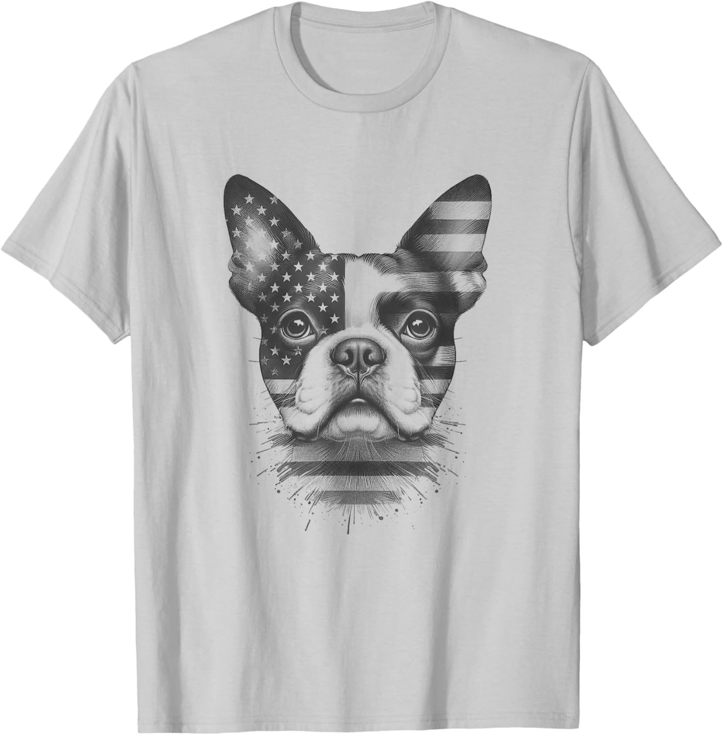 Boston Terrier American Flag 4th of July T-Shirt for Dog Lovers - 5