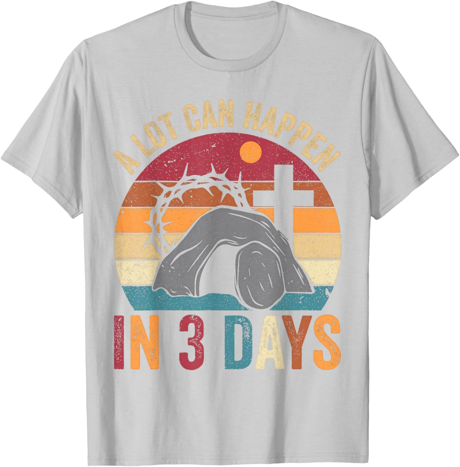 Retro Easter Christian T-Shirt Perfect for Celebrating Faith in Style - 2