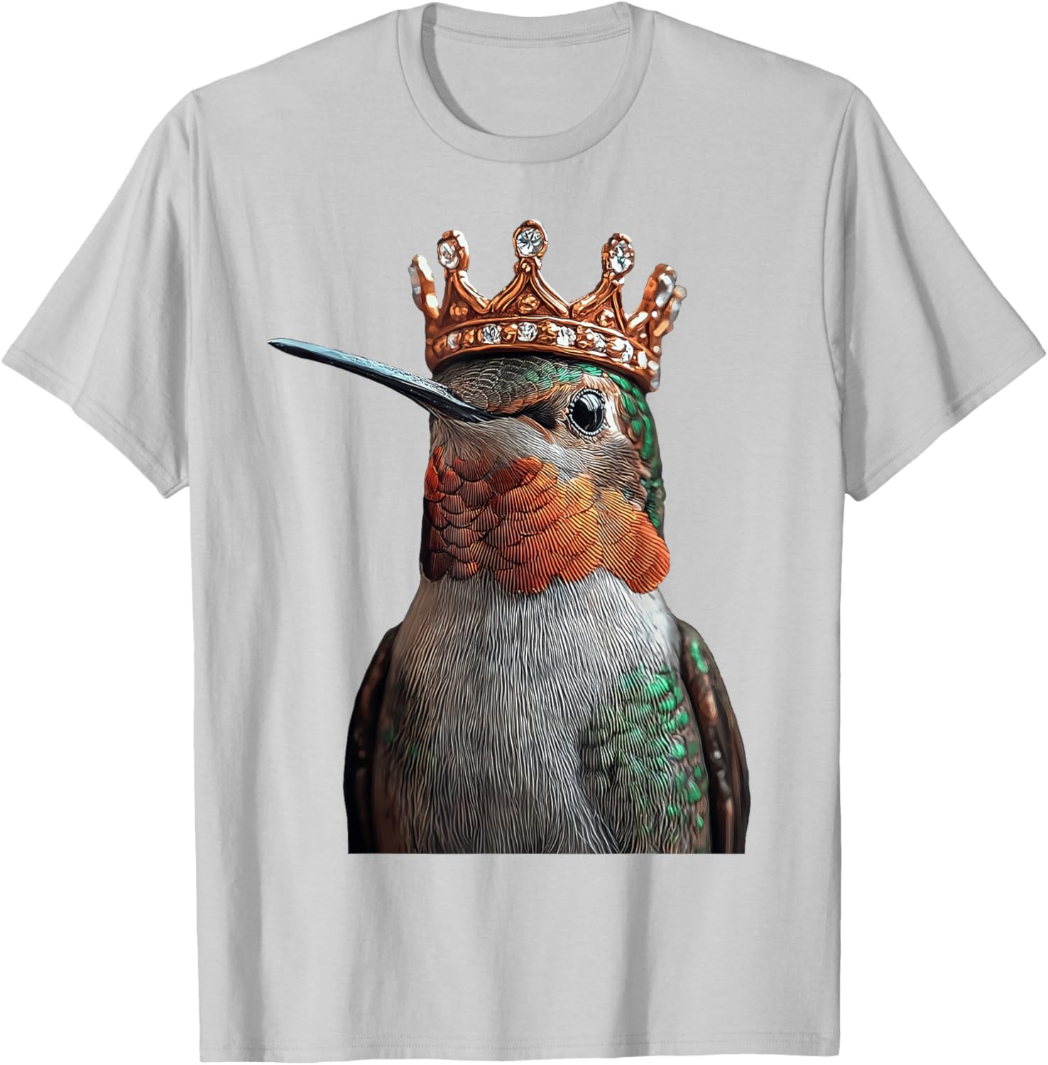 Hummingbird Crown T-Shirt for Nature Lovers - Stylish and Comfortable Design - 9