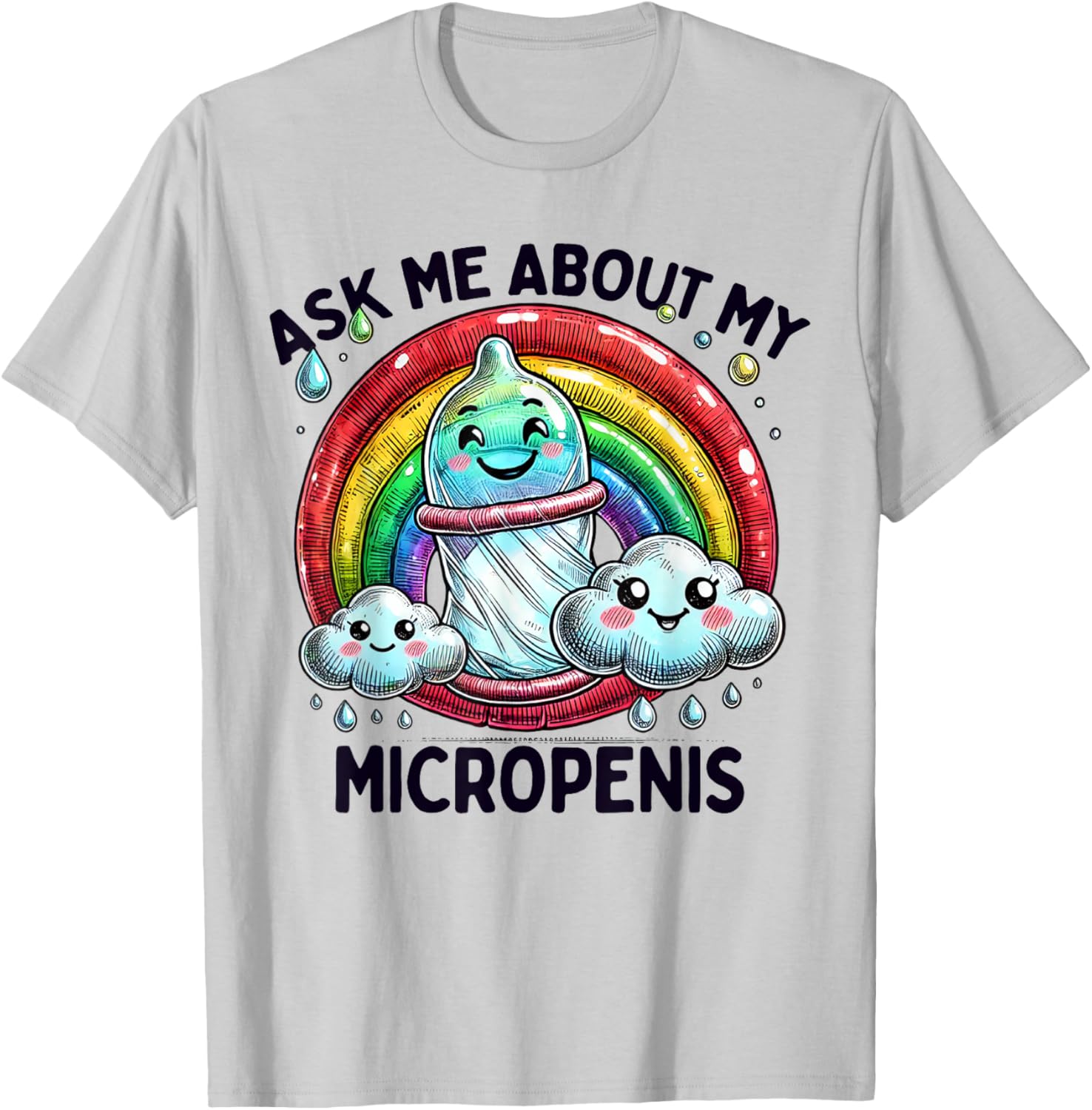 Funny Micropenis T-Shirt for Adults - Humorous Inappropriate Humor Shirt - 9
