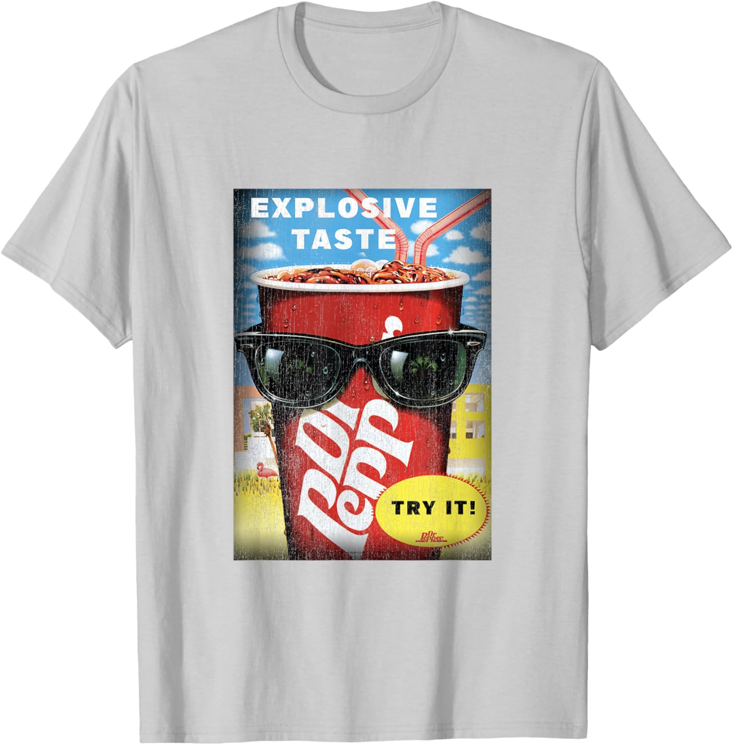 Dr. Pepper Vintage Panel T-Shirt for Explosive Taste Lovers - 12