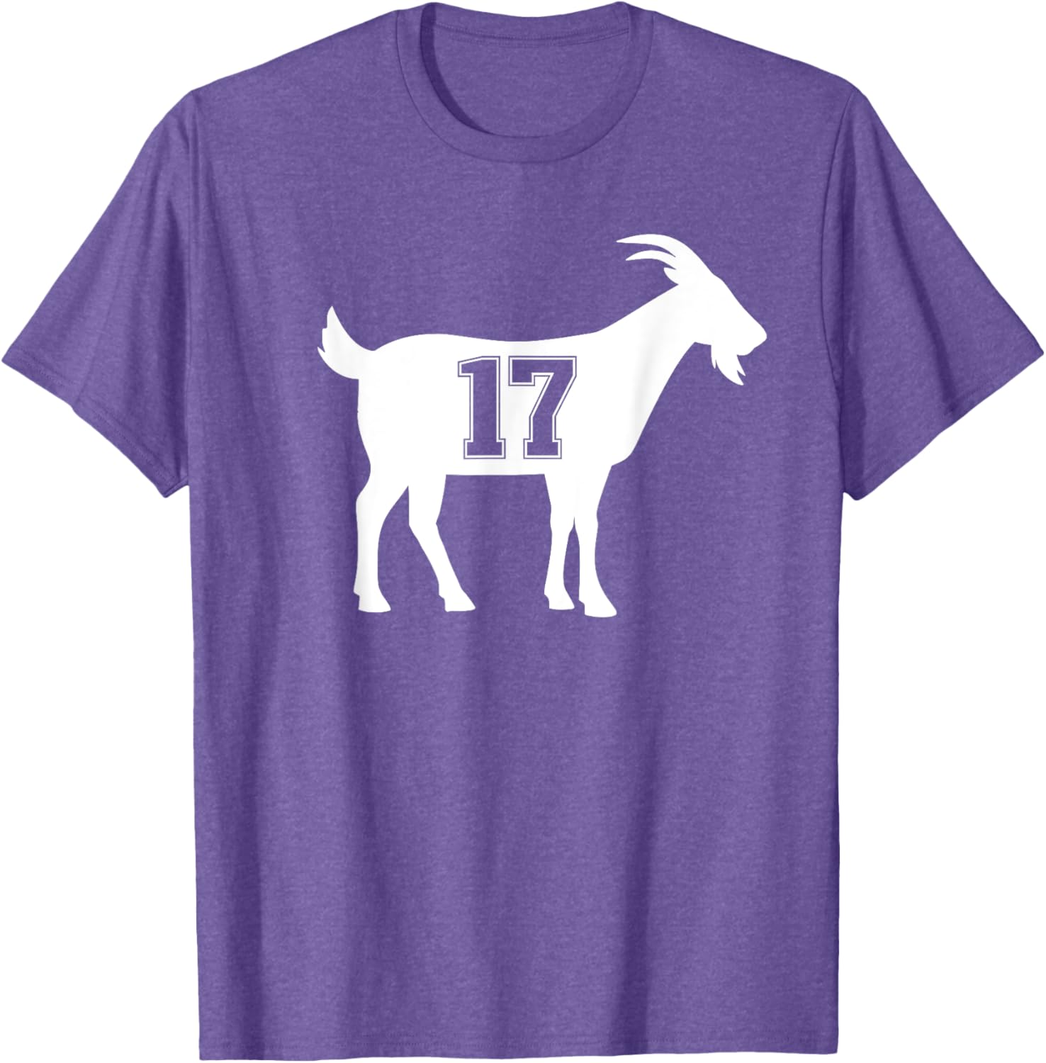 Goat 17 G.O.A.T. Number 17 Goat T-Shirt for Sports Fans and Casual Wear - 12