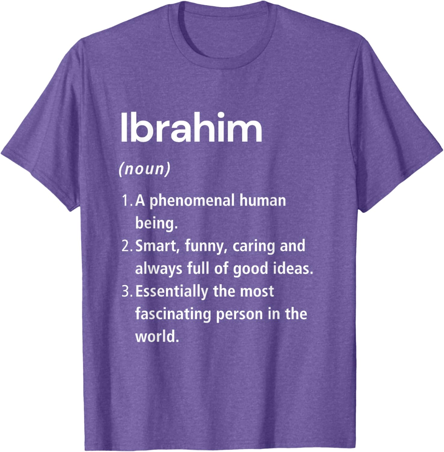 Funny Ibrahim Name Definition T-Shirt for Unique Style & Humor - 13