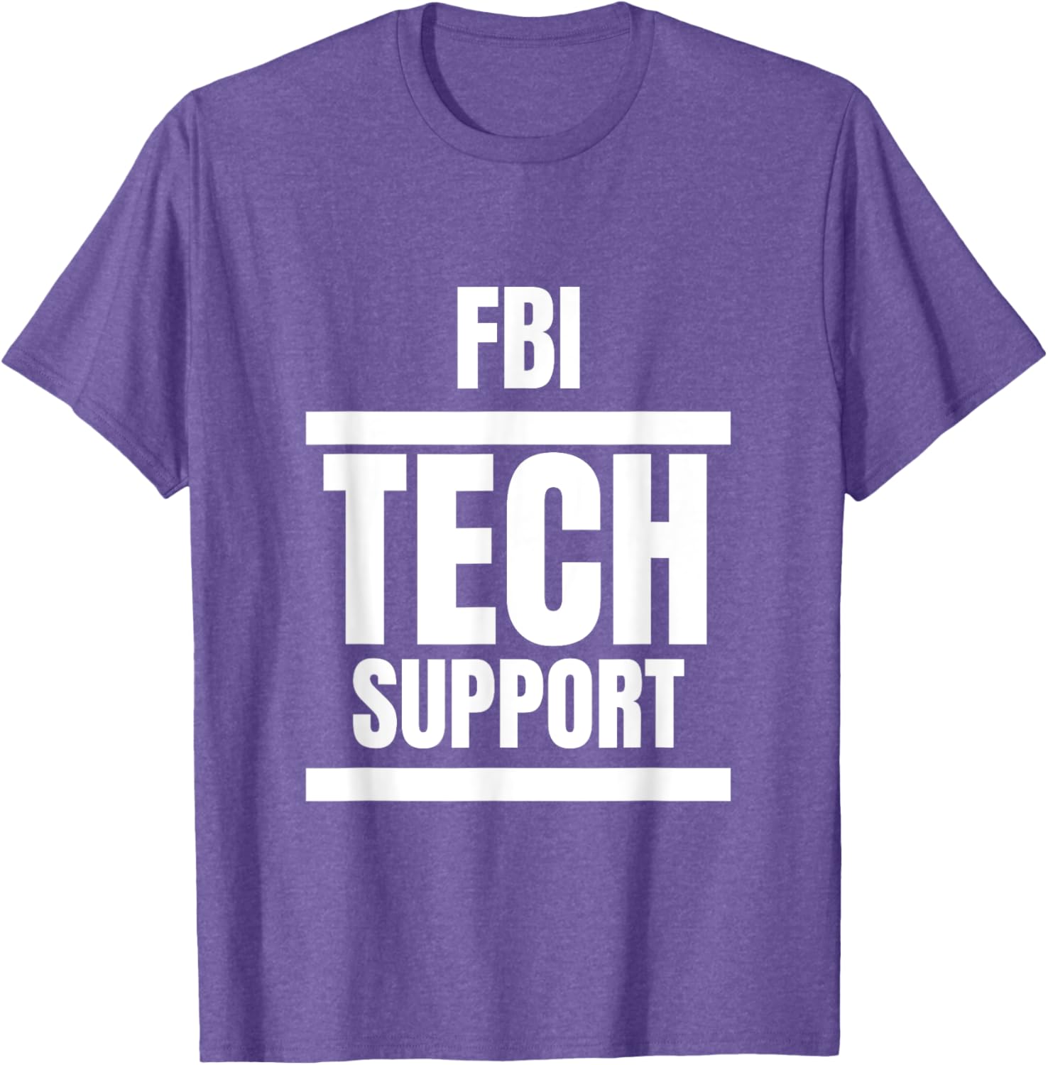 FBI Tech Support T-Shirt Fun Graphic Tee for Casual Everyday Wear - 3