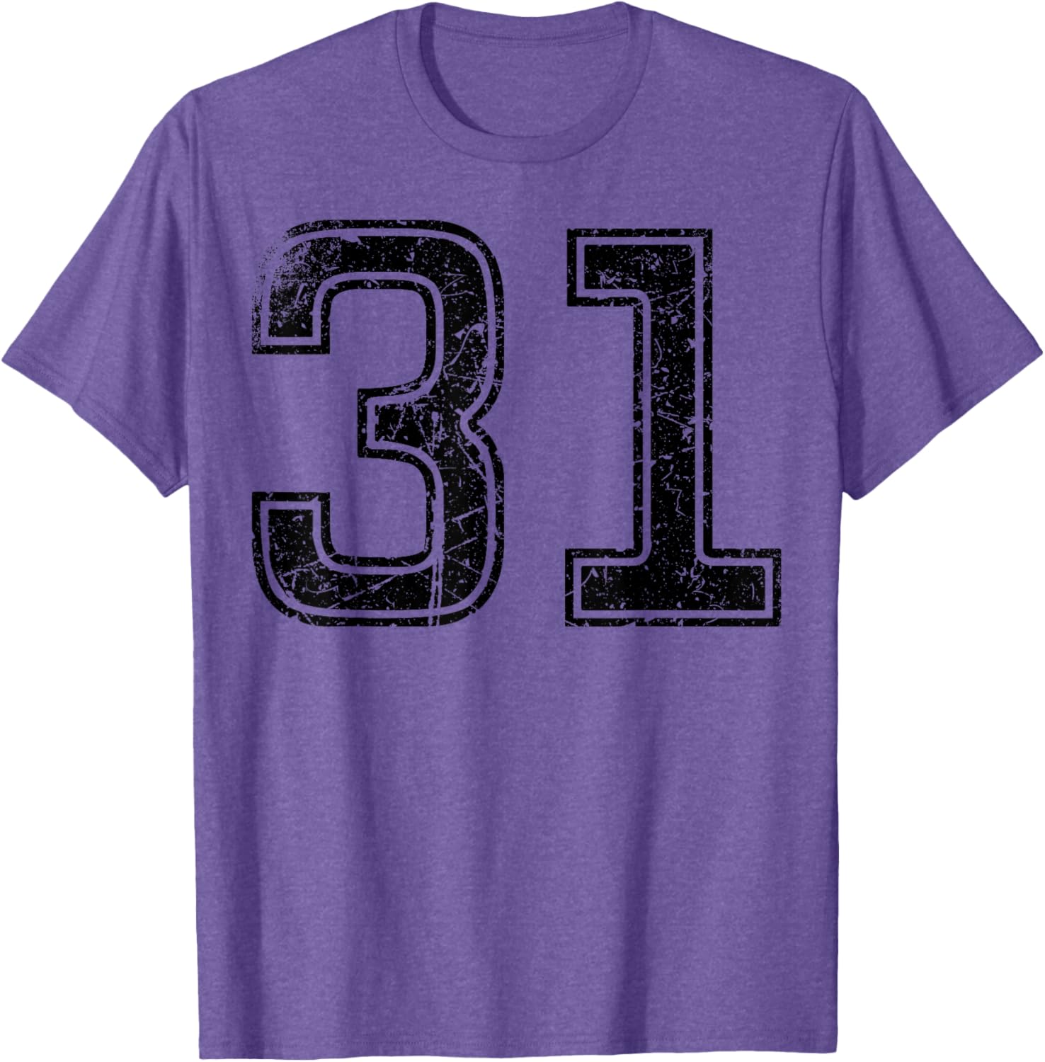 Vintage Sport Black Number 31 T-Shirt for Casual Style Enthusiasts - 14