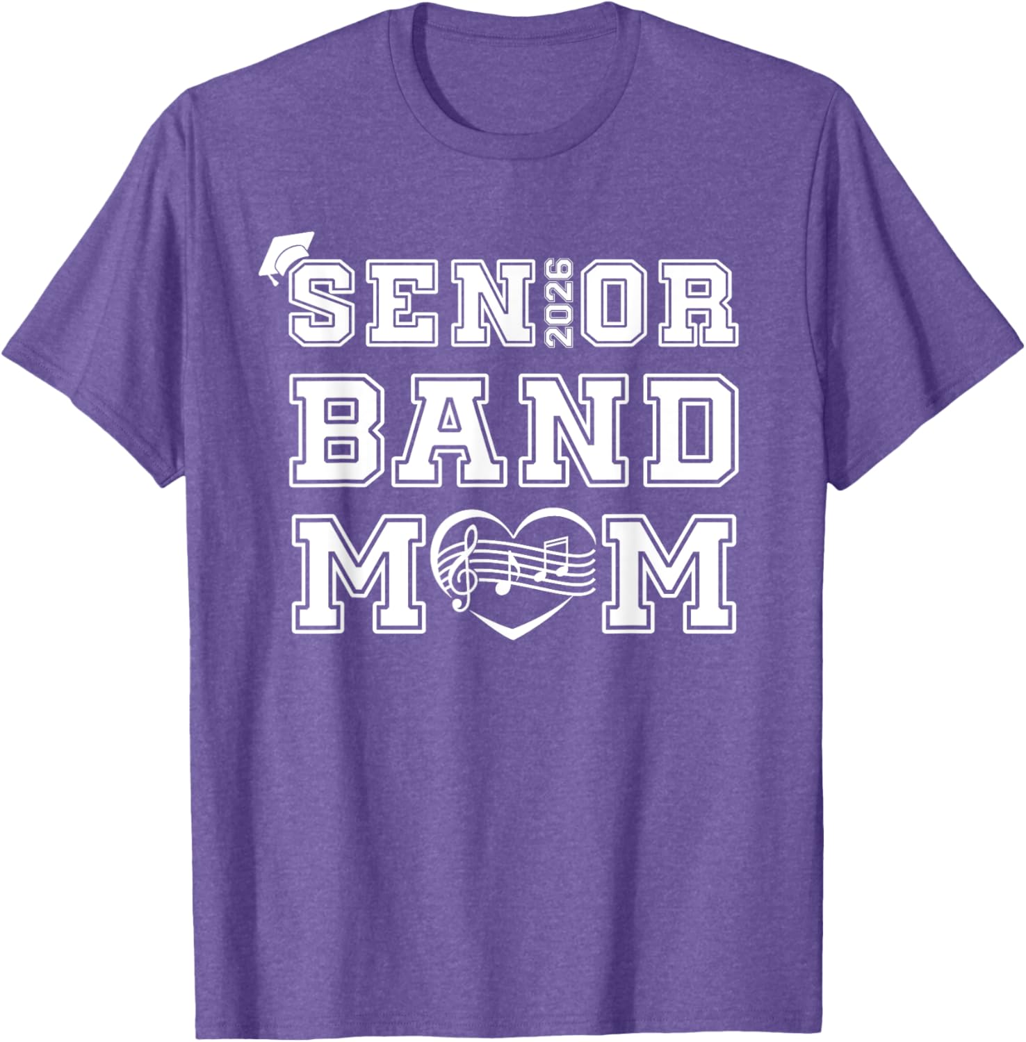 Senior Marching Band Mom Class Of 2026 T-Shirt for Women - Perfect Gift! - 5