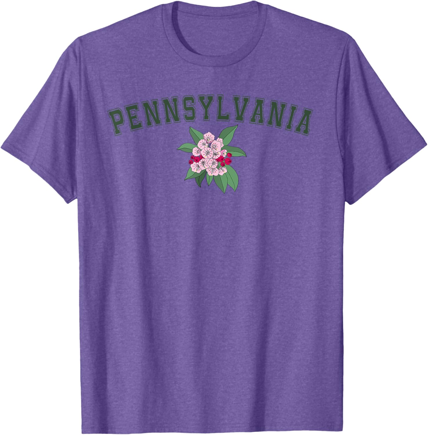 Pennsylvania Flower Graphic T-Shirt for Nature Lovers and Fans - 7