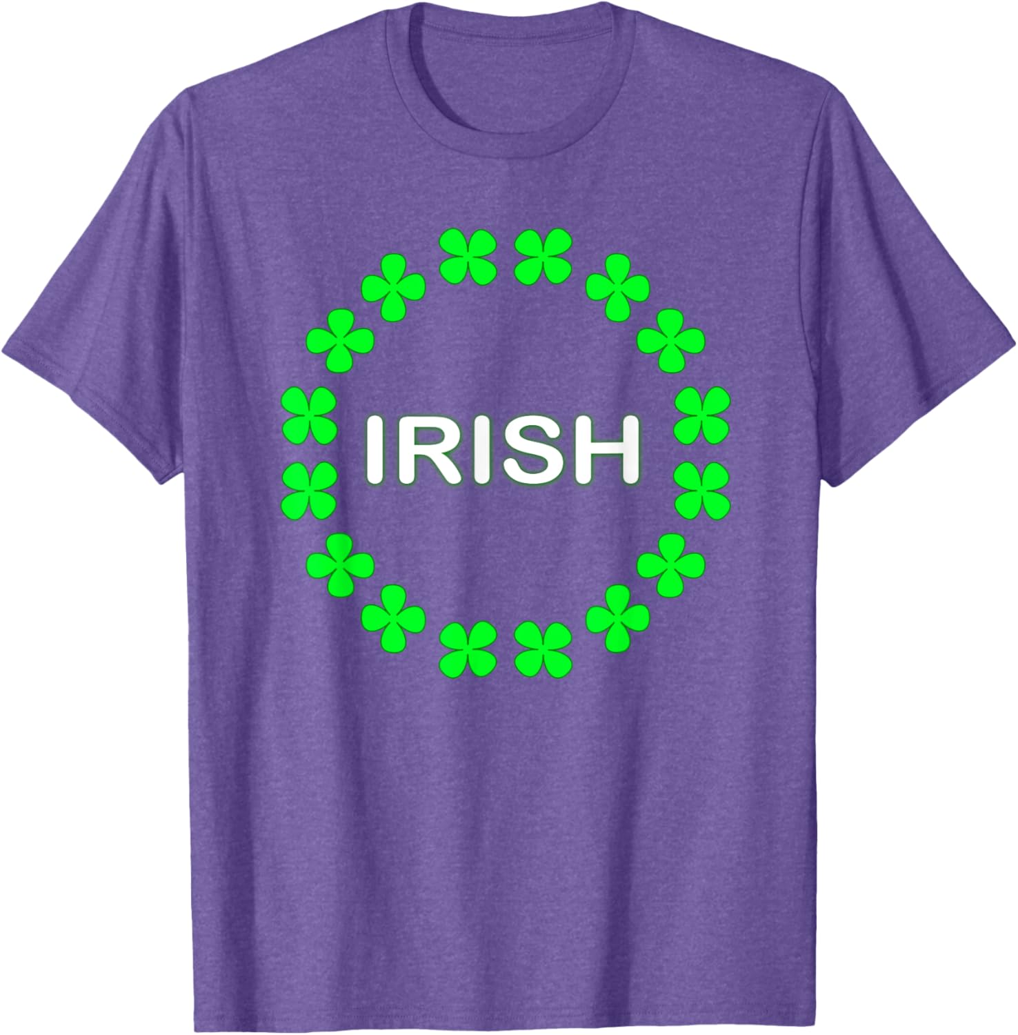 Irish Clover Circle St Patrick's Day T-Shirt for Festive Celebrations - 7