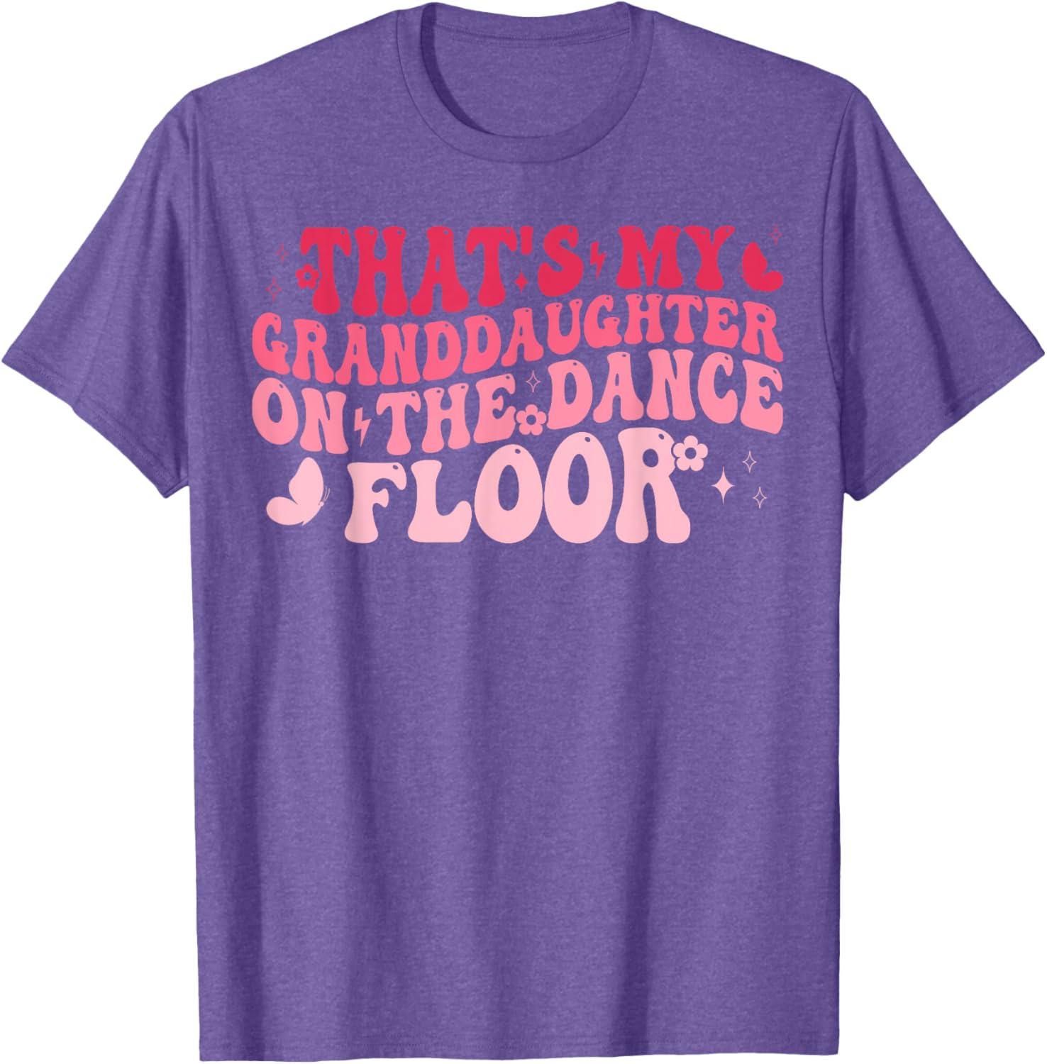 Proud Grandma Dance Recital T-Shirt Featuring Granddaughter on Dance Floor - 5