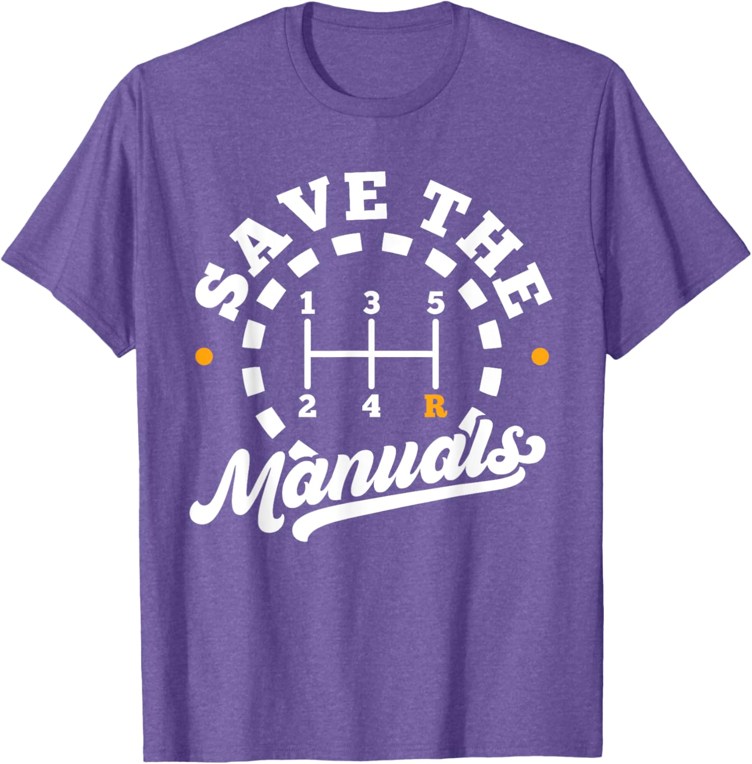 Save The Manuals Car Lover T-Shirt for Stick Shift Enthusiasts - 8