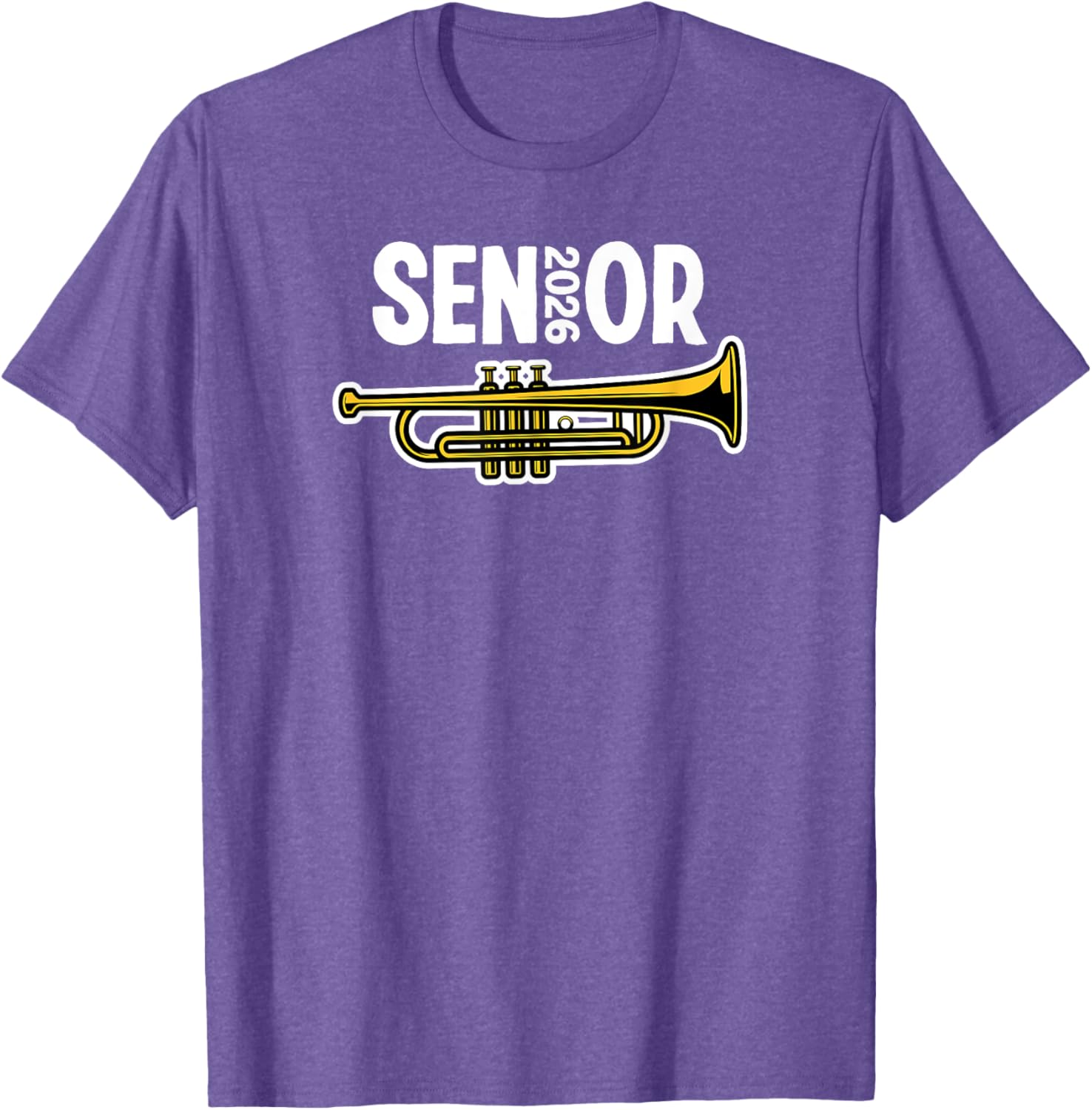 2026 Senior Trumpet Player Marching Band T-Shirt for Music Lovers - 8
