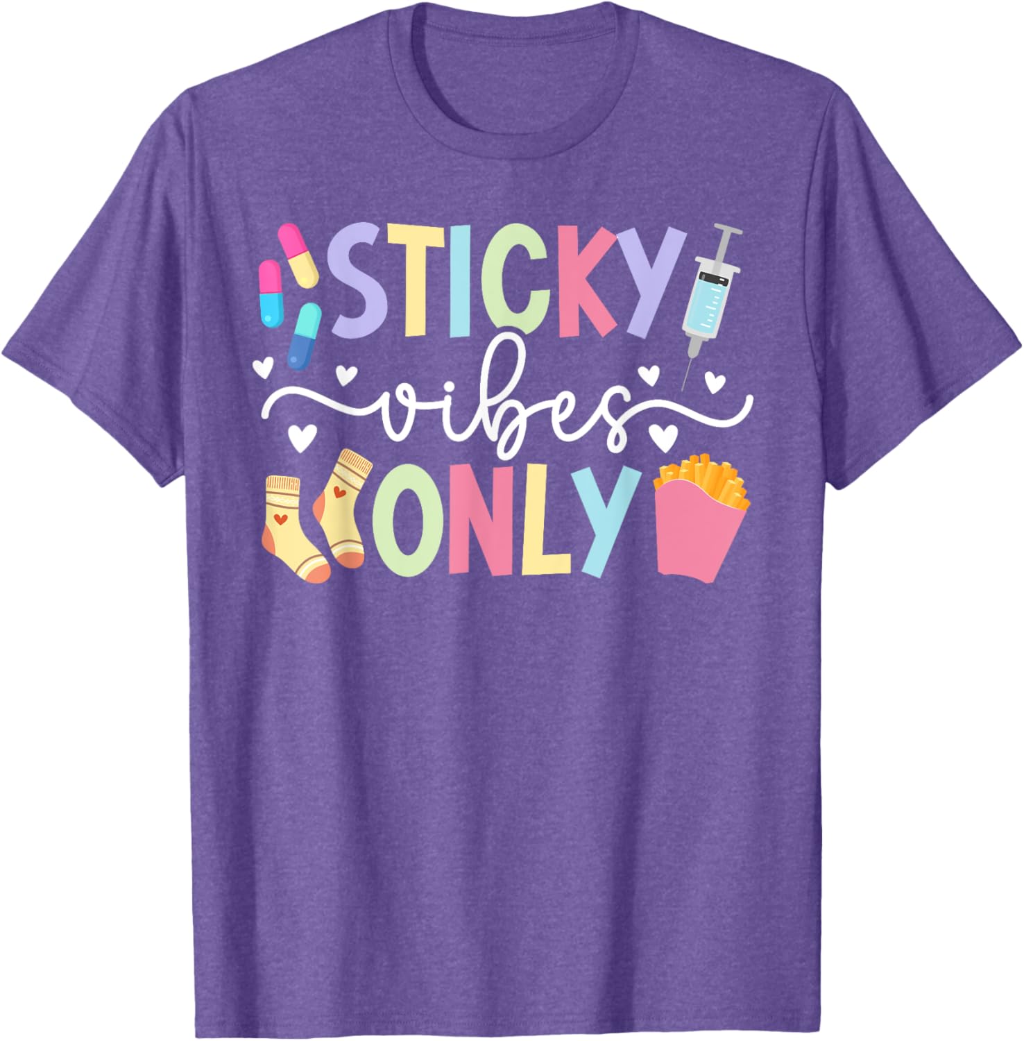 Sticky Vibes Only IVF Mom Transfer Day T-Shirt for Fertility Support - 2