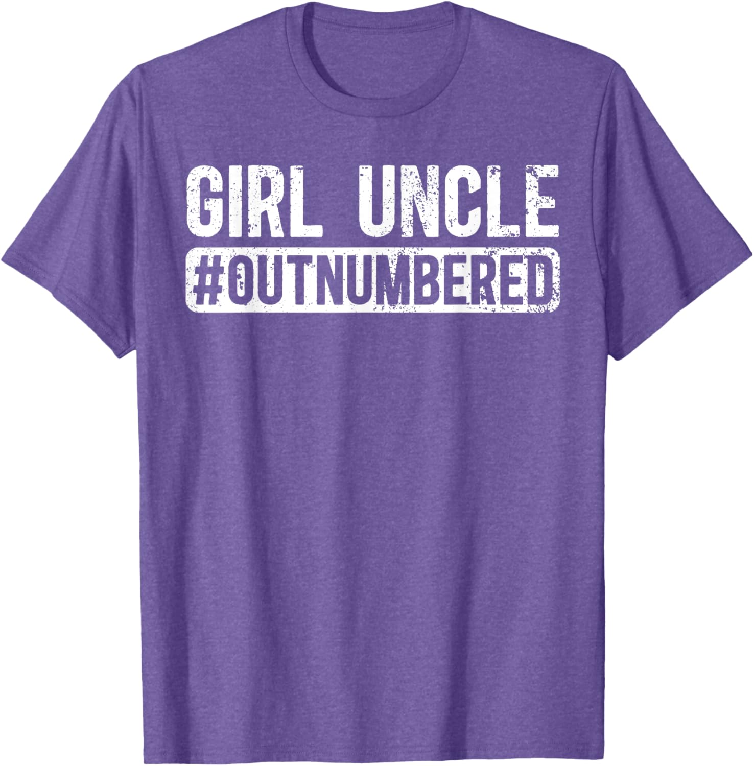 Funny Girl Uncle Outnumbered Girls T-Shirt for Cool Uncles - 6