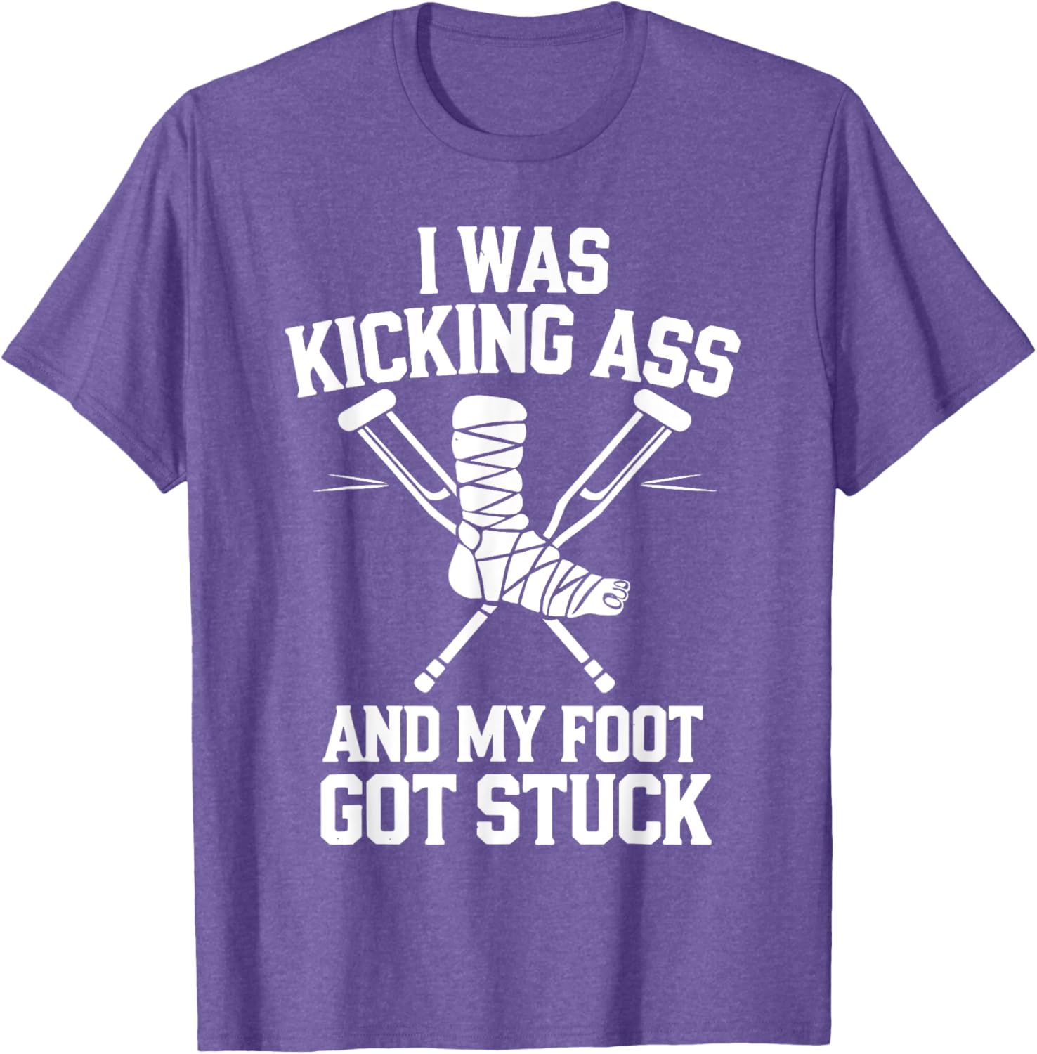Funny Broken Leg Art T-Shirt for Men, Women, and Kids Surgery Recovery - 11