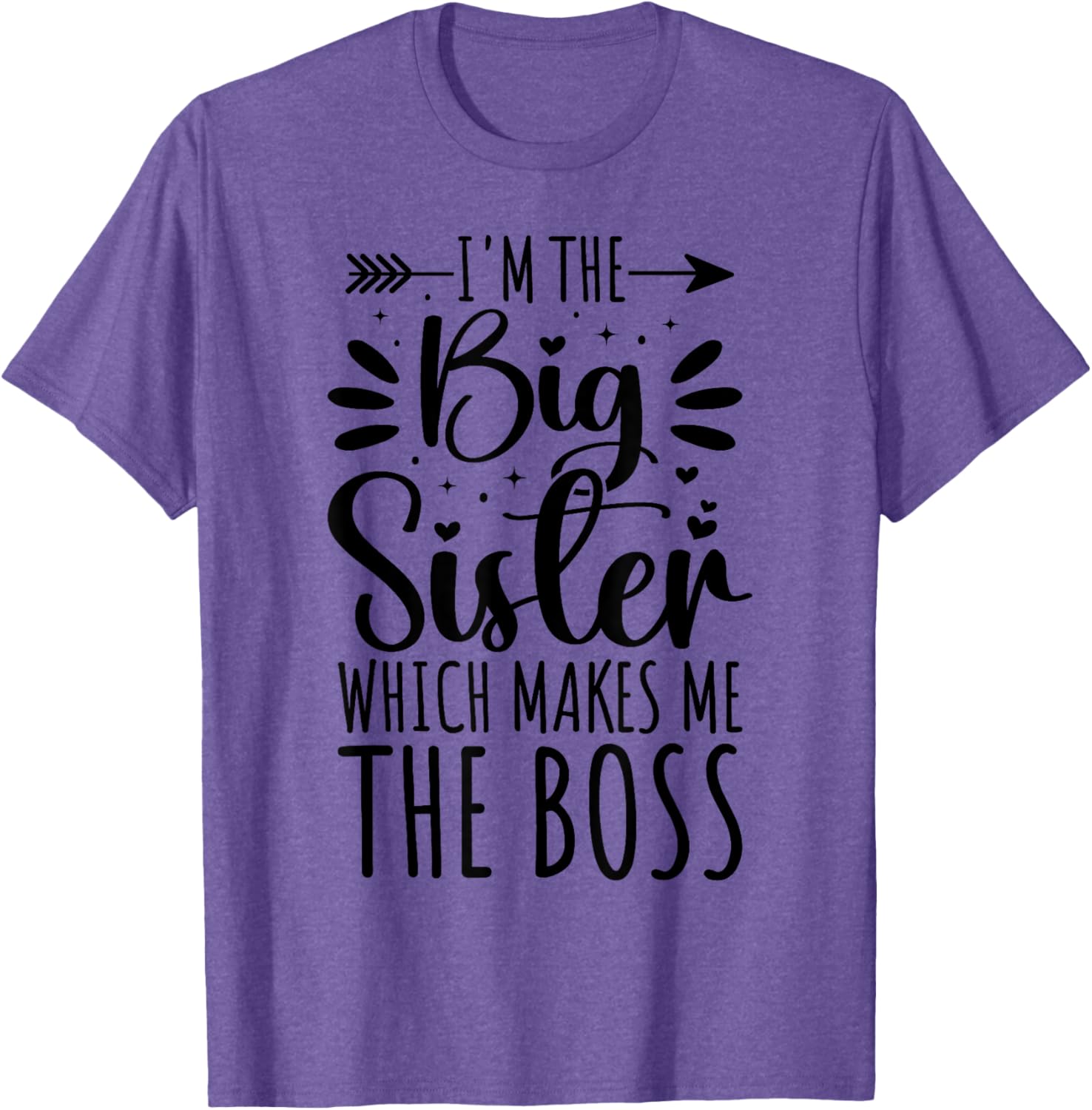 Big Sister Boss Funny Sibling T-Shirt for Proud Sisters - 15