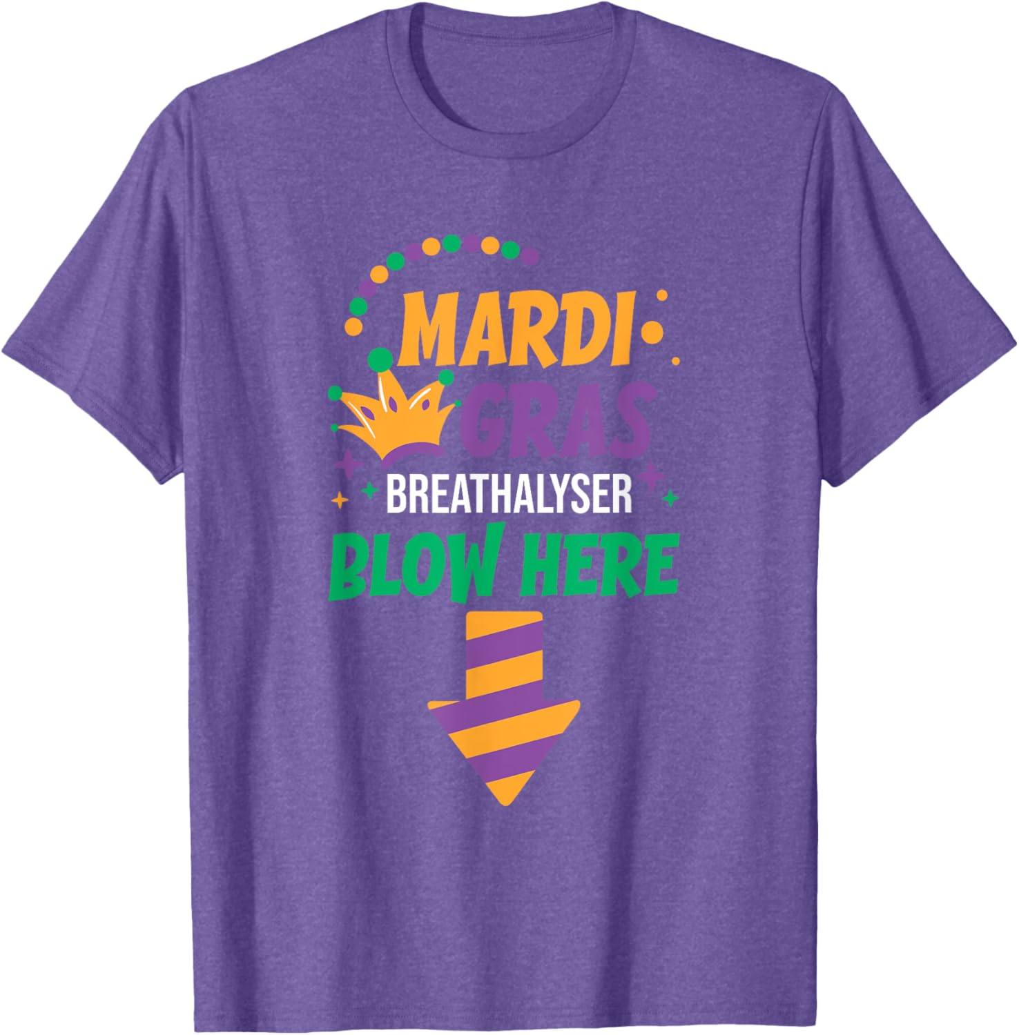 Funny Mardi Gras Breathalyser T-Shirt for Men - Festive Adult Clothing - 4