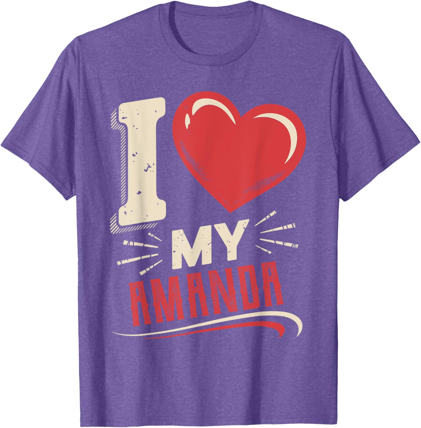 I Love My AMANDA T-Shirt Perfect Gift for AMANDA - Stylish and Fun Design - 24