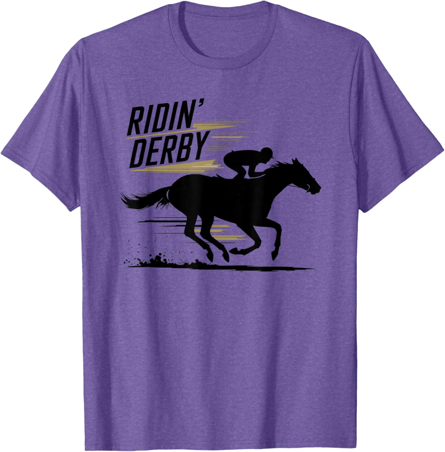 Ridin Derby Retro Horse Racing Fans Equestrian T-Shirt Fun Tee - 11
