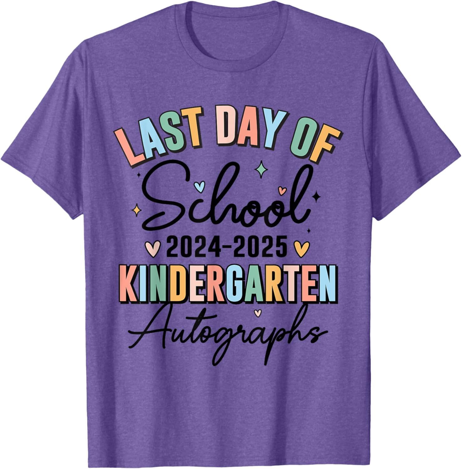 2024 Kindergarten Graduation T-Shirt for Boys and Girls with Autographs - 10