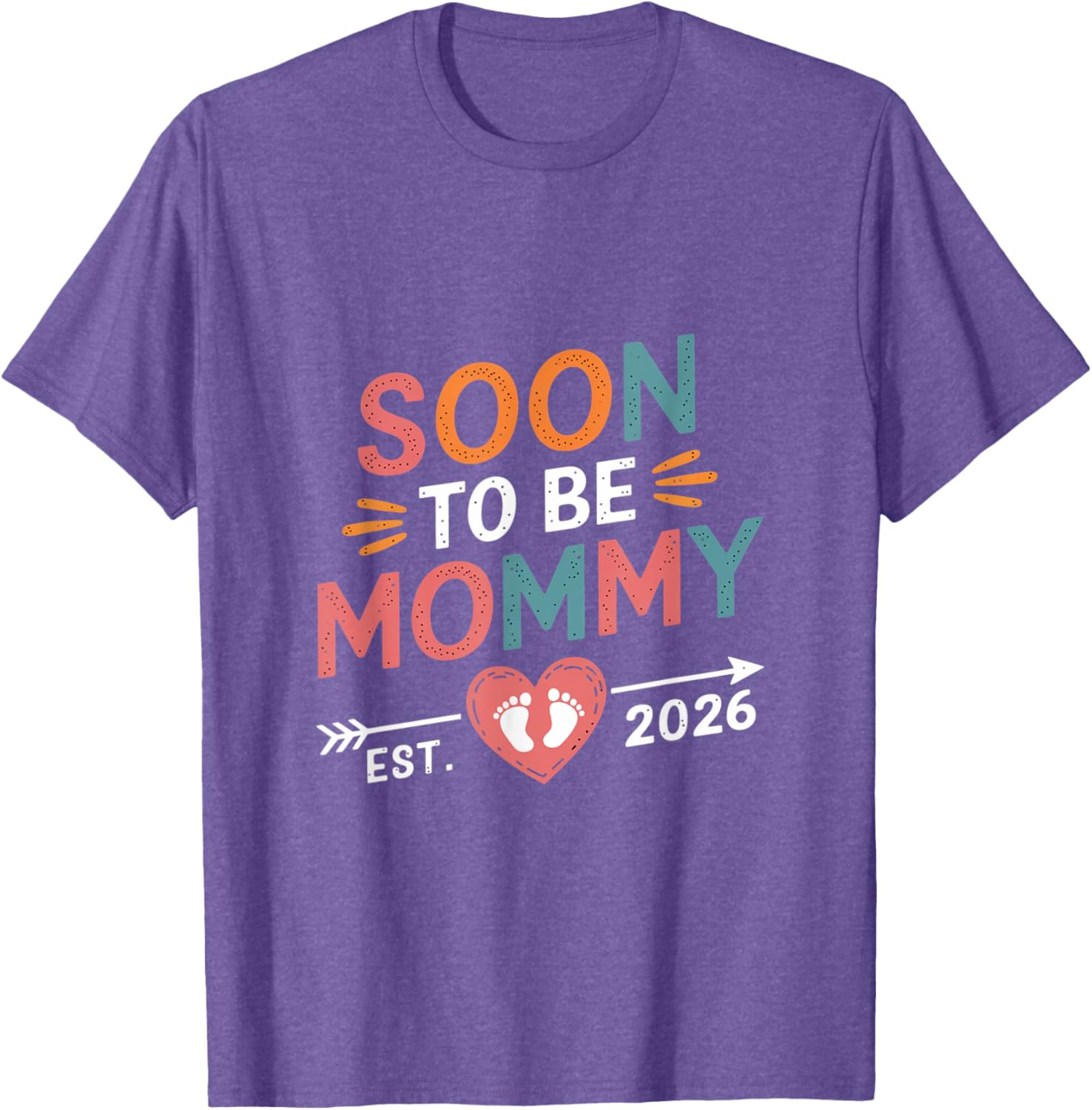 Soon to Be Mommy 2026 T-Shirt Promoted to Mommy Cute Pregnancy Gift - 10