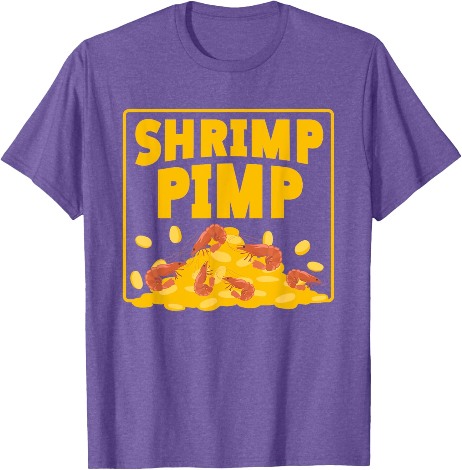 Shrimp Pimp Money Fun Illustration T-Shirt for Seafood Lovers - 11