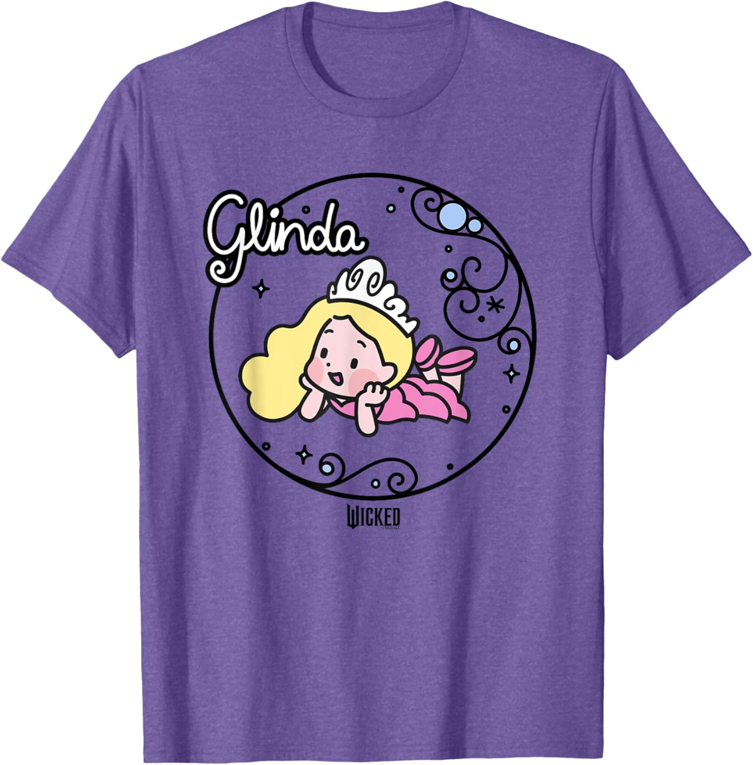 Wicked Glinda Daydreaming Cartoon T-Shirt for Fun Fashion Lovers - 1