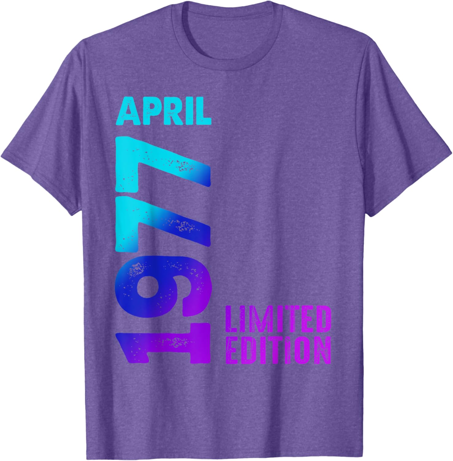 Vintage 1977 Retro T-Shirt Limited Edition Celebrate April Birthdays - 10