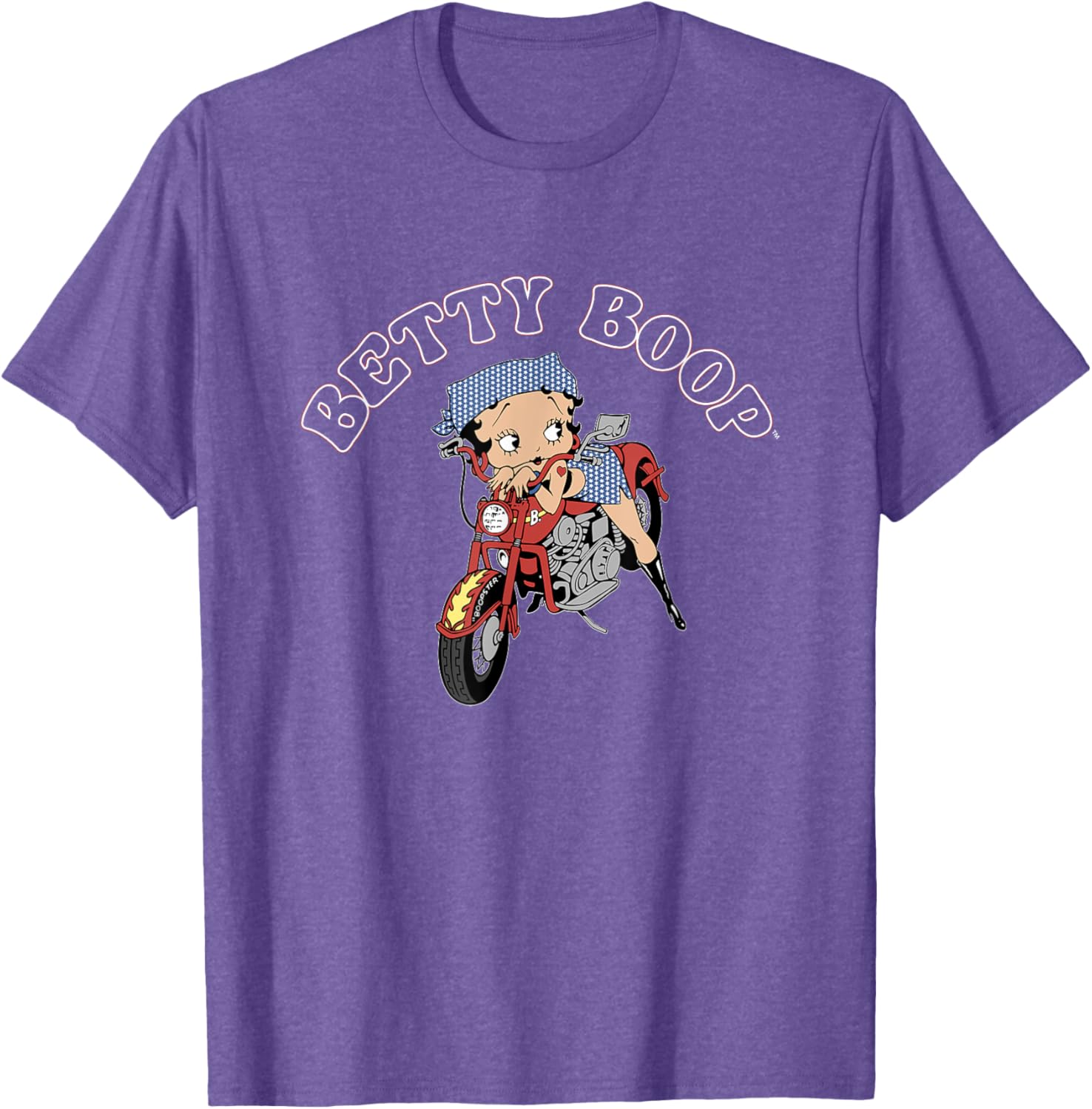 Betty Boop 4th of July Red White & Biker T-Shirt for Fun Celebrations - 5