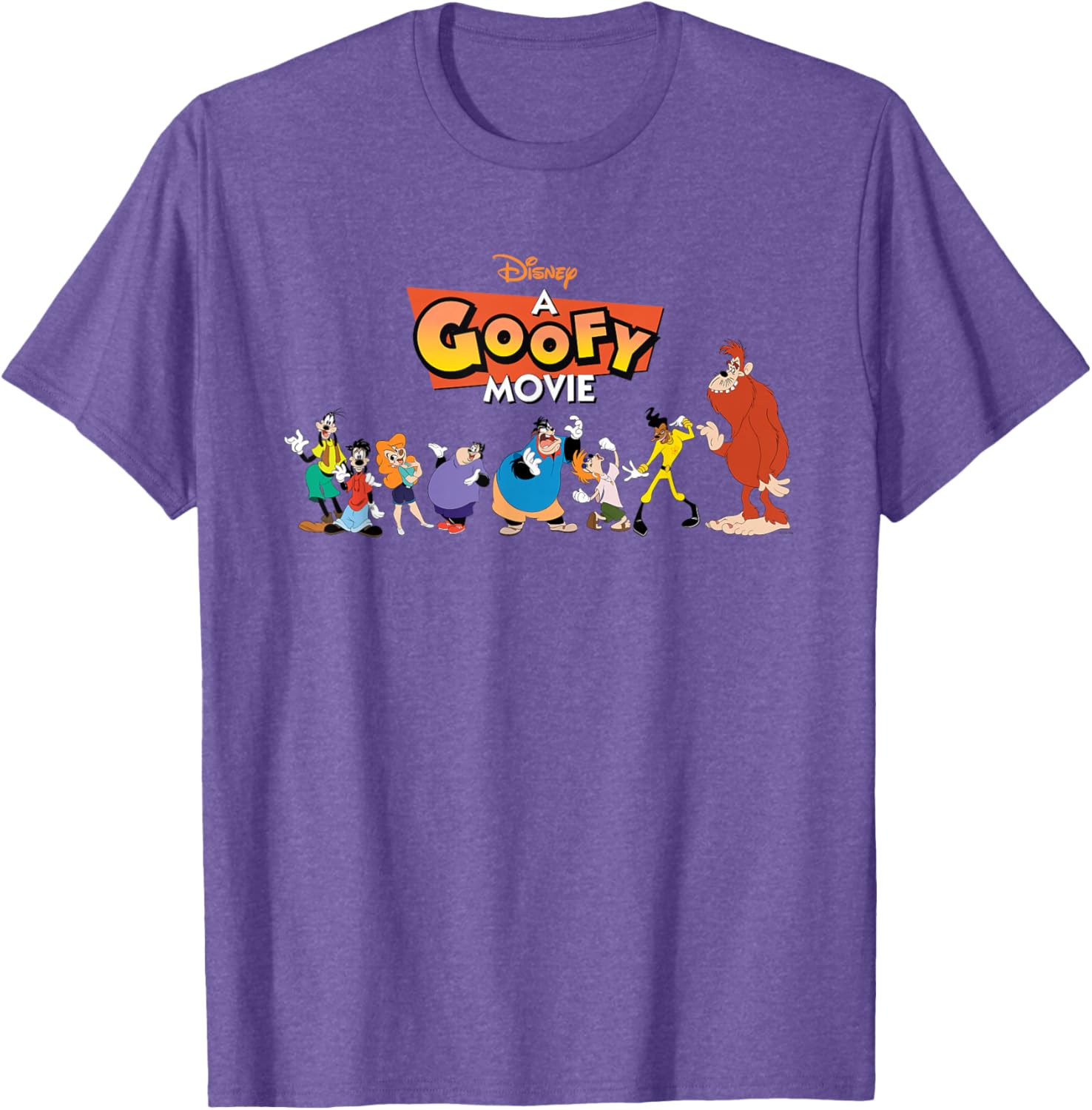 Disney A Goofy Movie 30th Anniversary Character Logo T-Shirt for Fans - 12