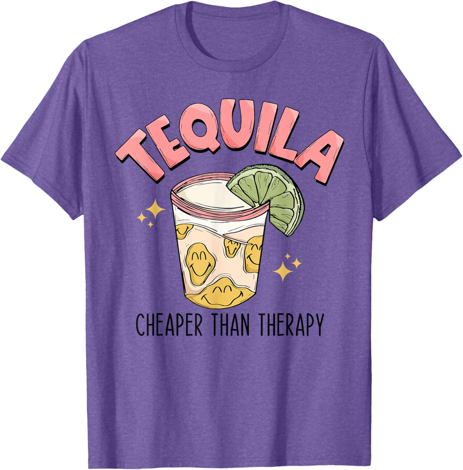 Funny Tequila Therapy T-Shirt for Fun Mexican Style Drinking Lovers - 11