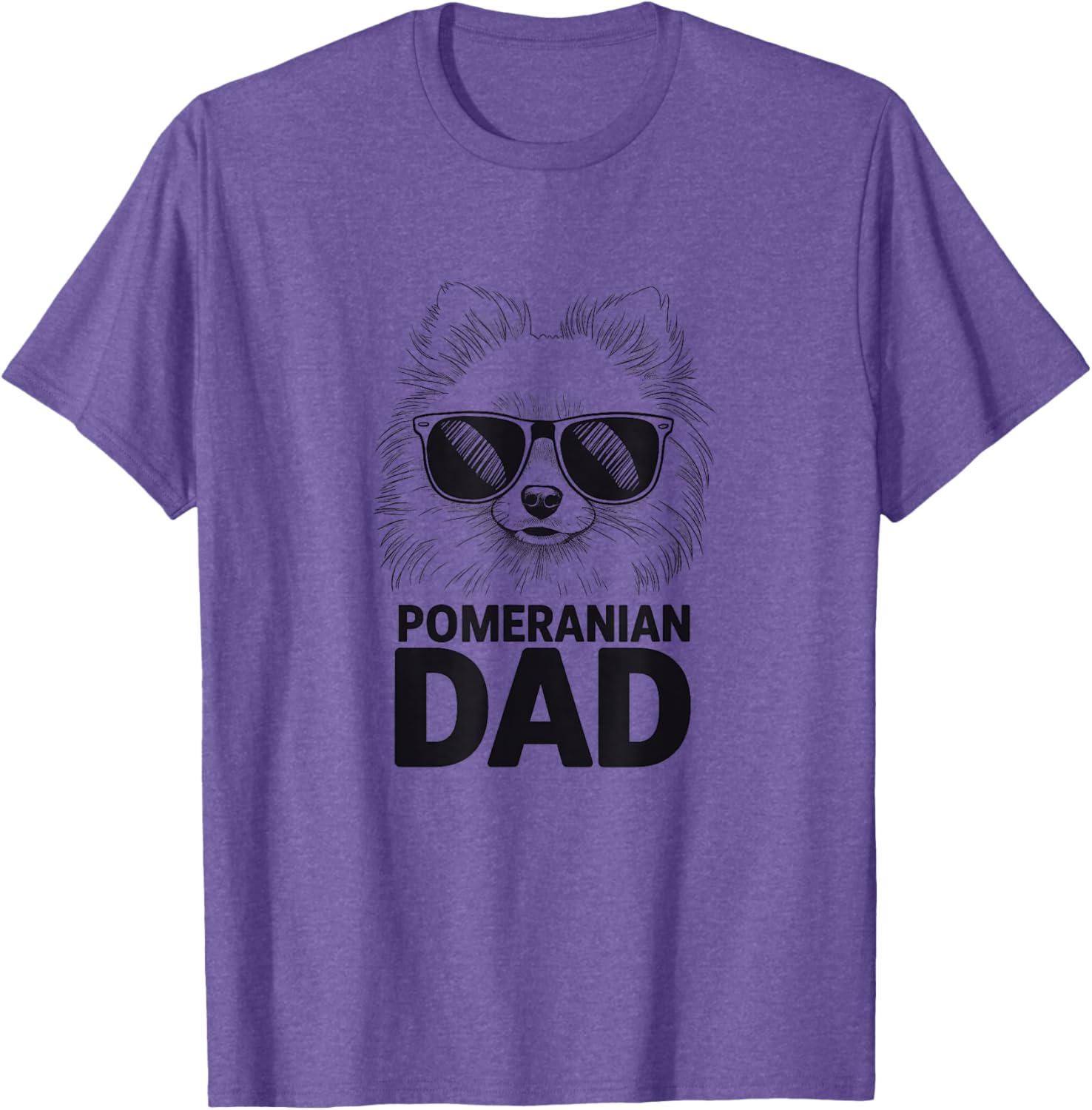 Pomeranian Dad T-Shirt for Men Cute Pom Dog Design Gift Idea - 3