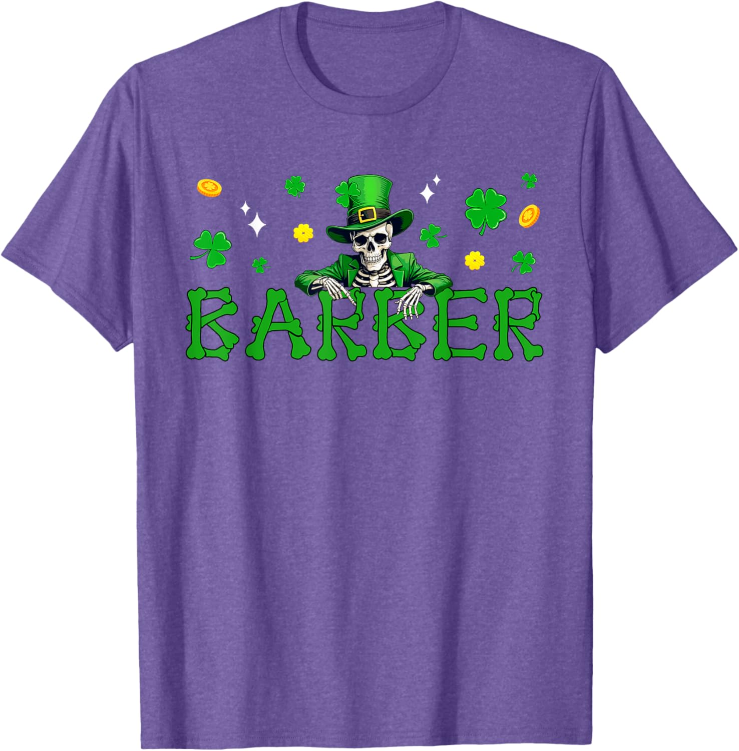 St. Patrick's Day Skeleton Shamrock T-Shirt for Irish Job Fans - 18