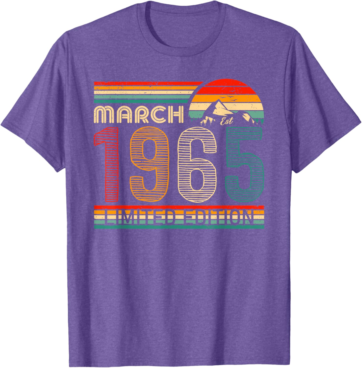 March 1965 Vintage Birthday T-Shirt Classic Design for Timeless Style - 13