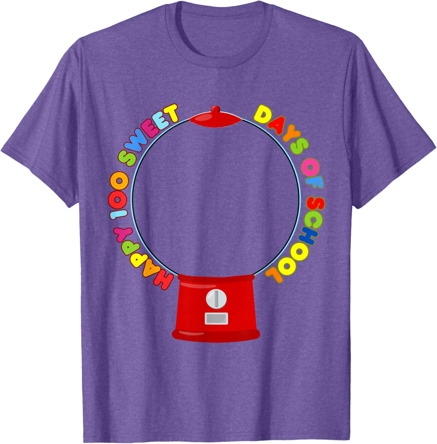 100 Days of School Gumball Machine DIY Blank T-Shirt for Kids - 6