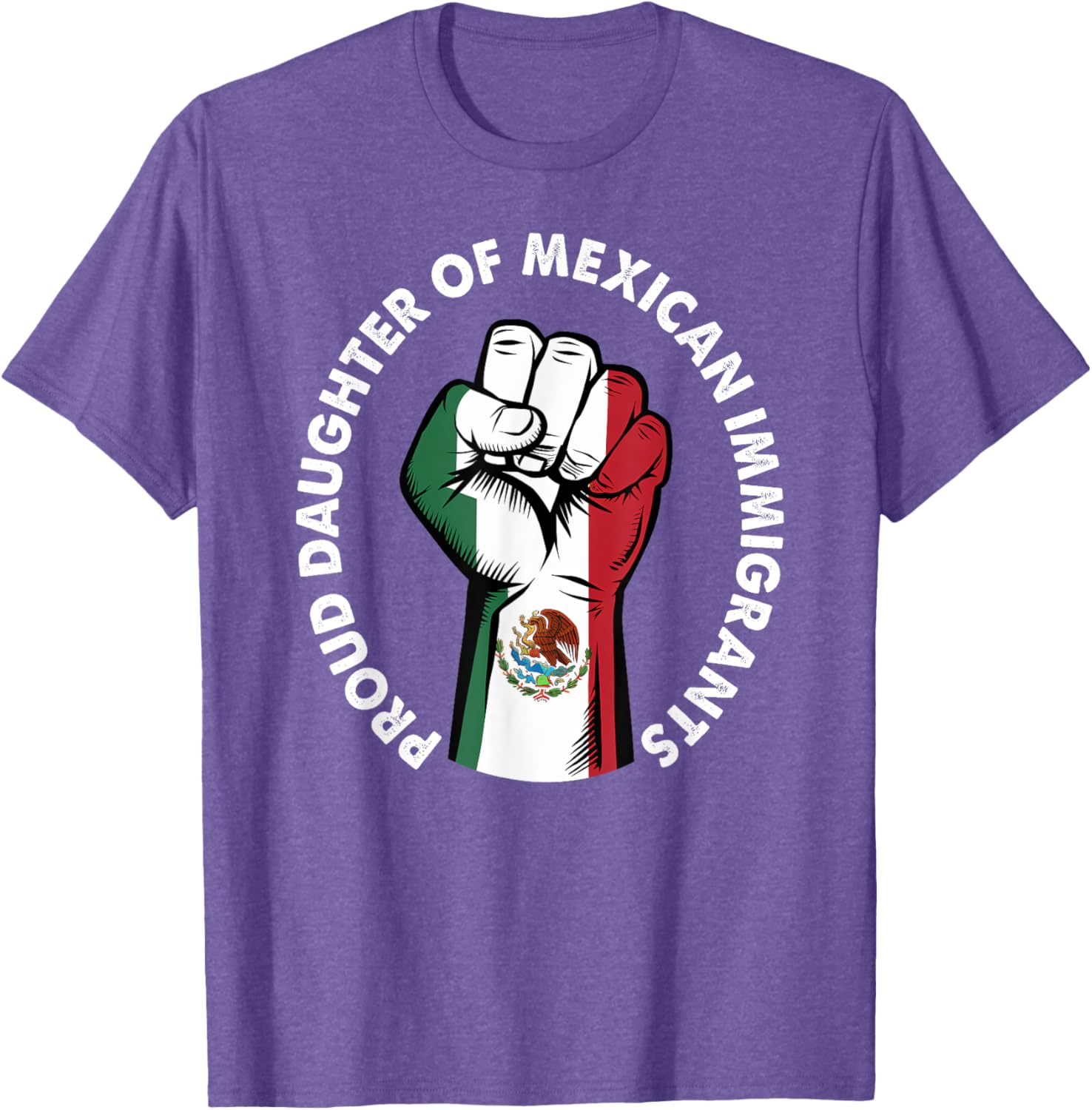 Proud Daughter of Mexican Immigrants Mexico Flag T-Shirt for Women - 12