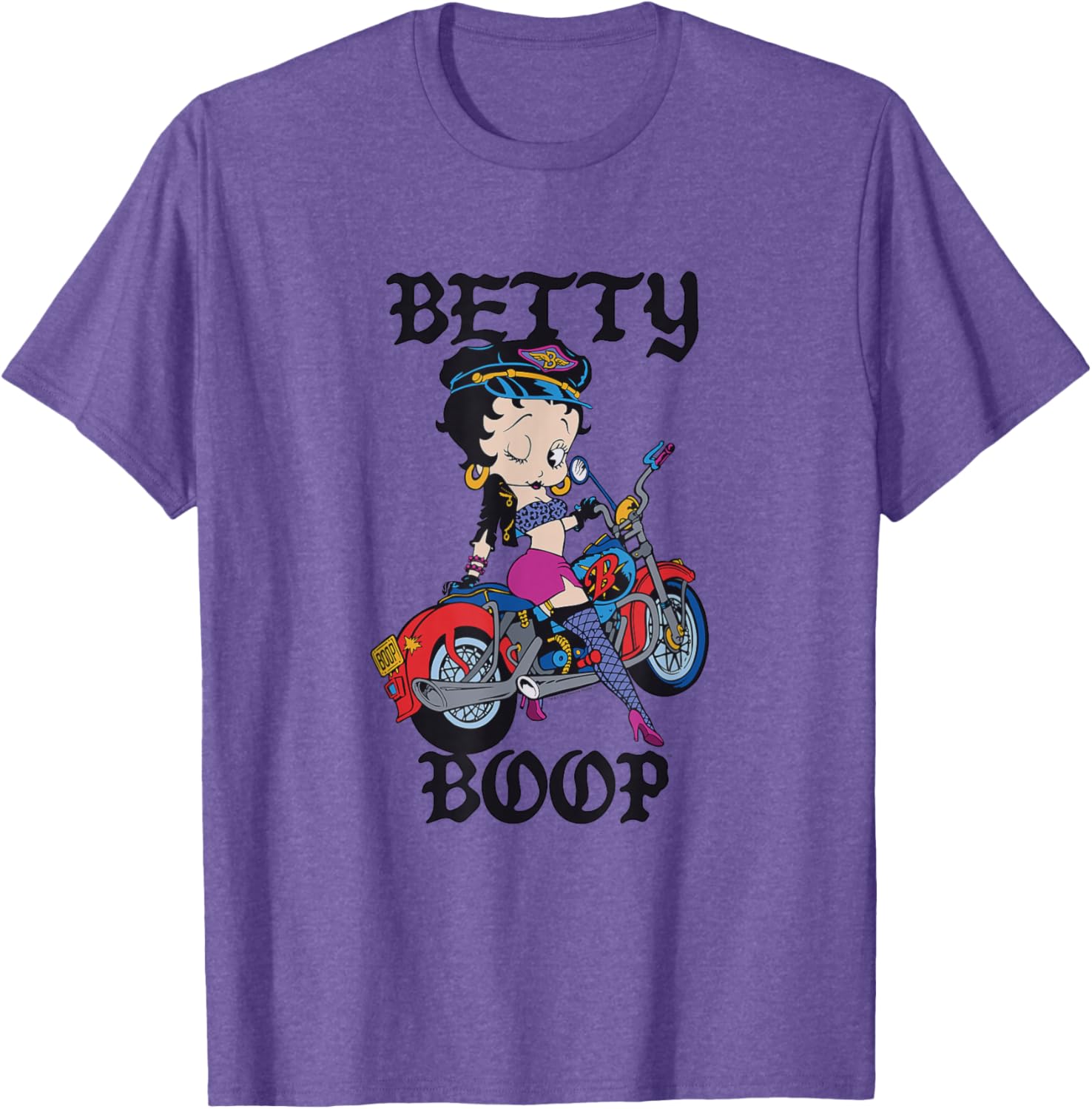 Betty Boop Vintage Biker Babe T-Shirt for Cool Retro Fashion Lovers - 5