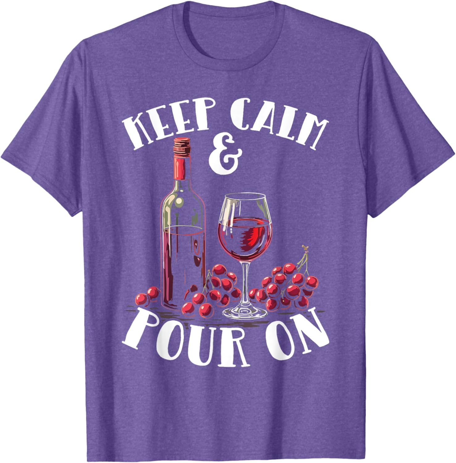 Wine Lover T-Shirt with Pouring Wine Glass Design for Wine Enthusiasts - 3