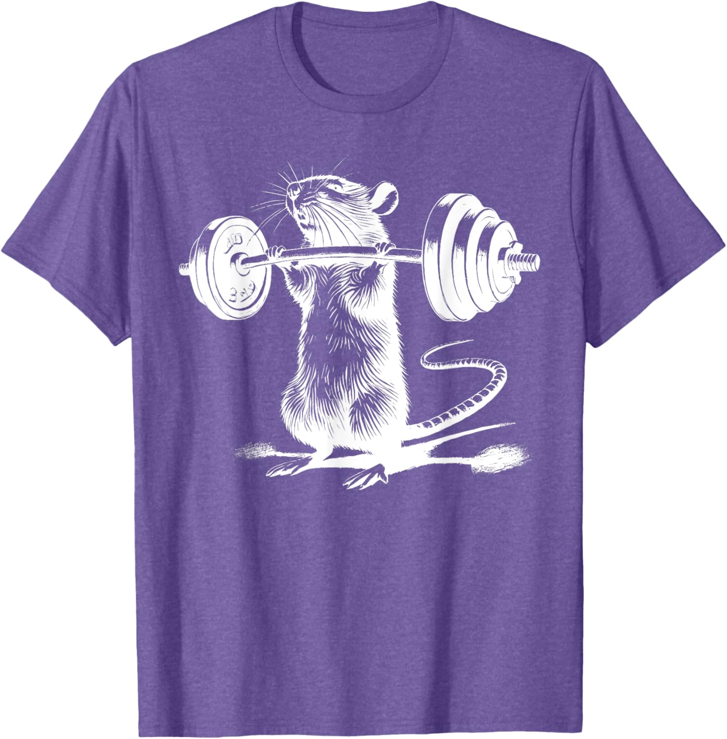 Retro Gym Rat Fitness T-Shirt for Bodybuilding and Weight Lifting Fans - 5