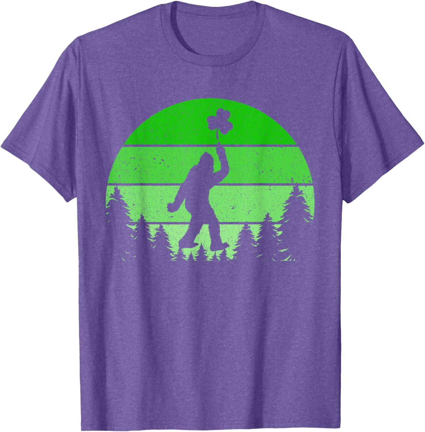 Bigfoot Sasquatch Shamrock T-Shirt for St Patricks Day Fun for All Ages - 16